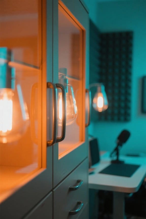 choosing glass cabinet lighting
