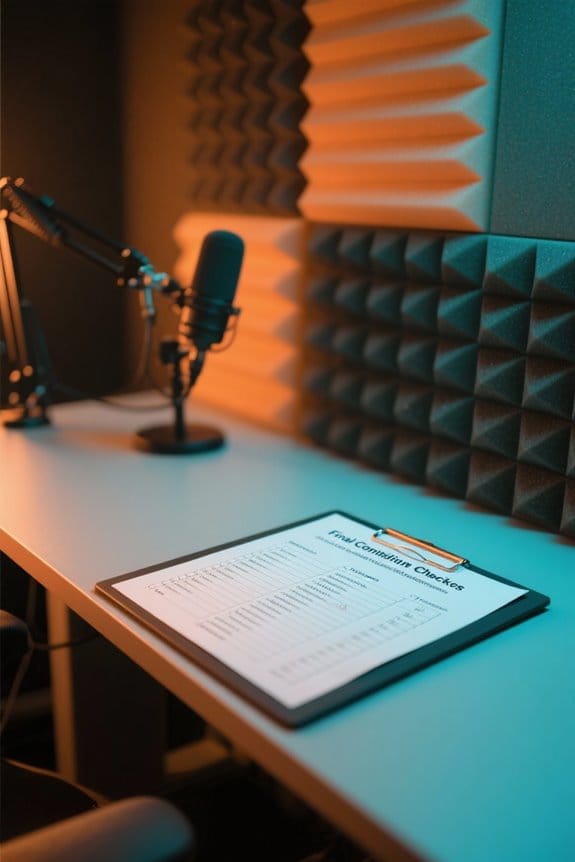 final audio compliance checklist