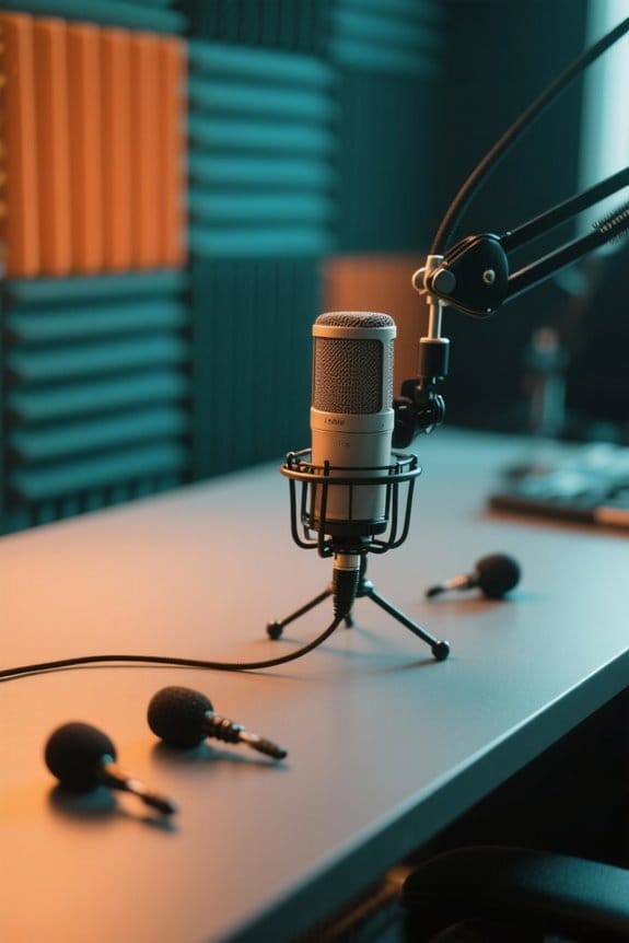 polished broadcast with discreet mics