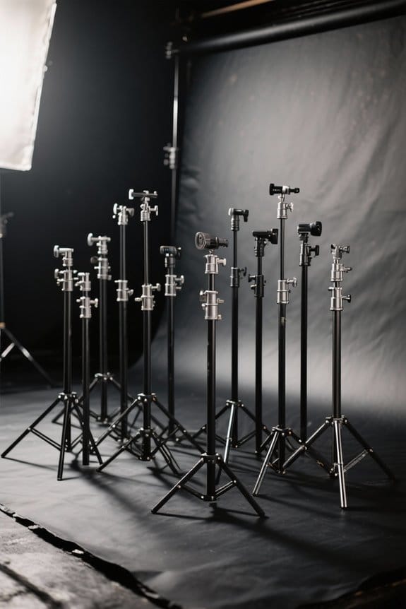top backdrop support stands
